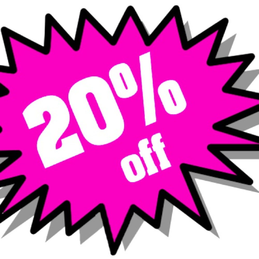 20% off EVERYTHING today only!